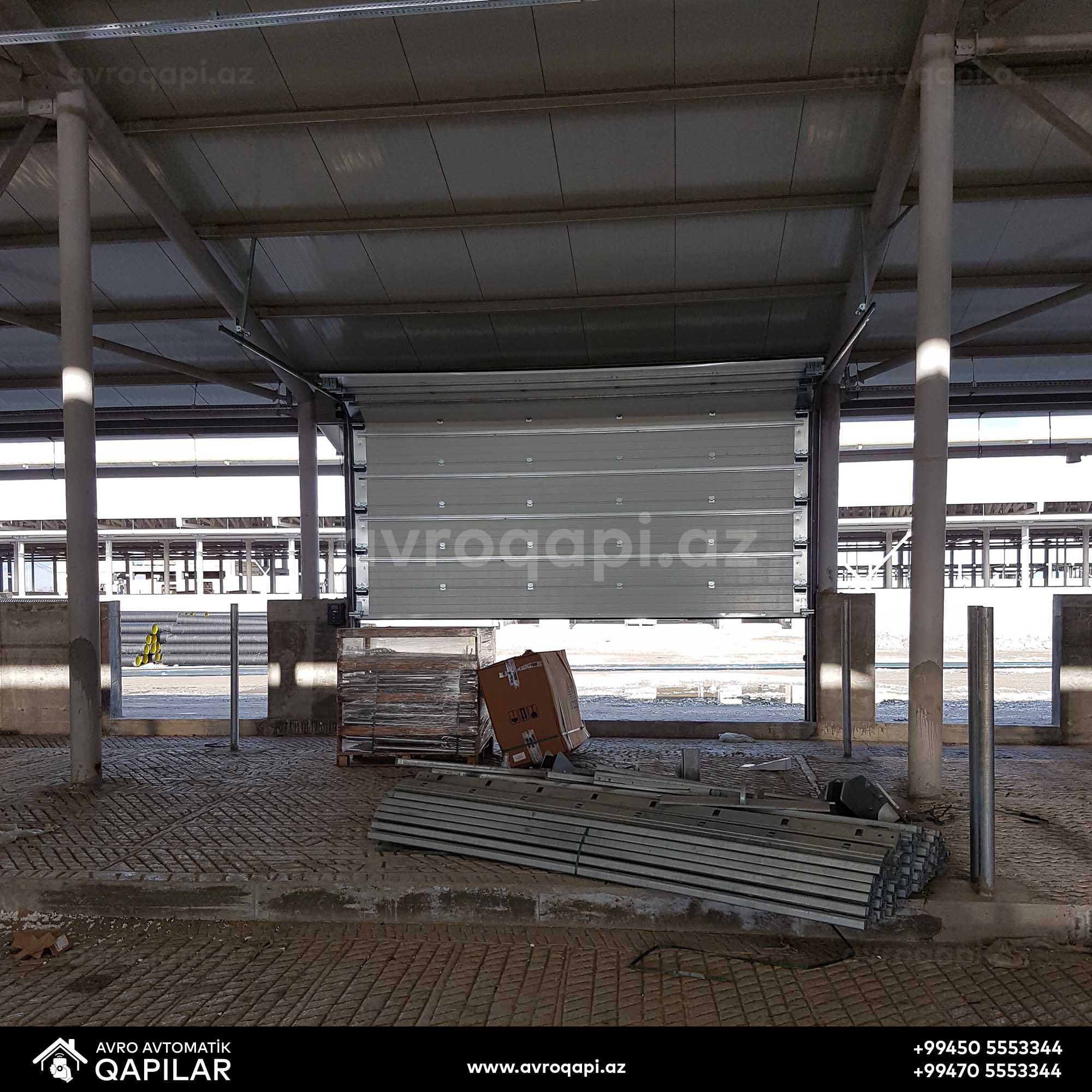 Ağsu Süd Zavodunda quraşdırdığımız Sənaye qapısı.